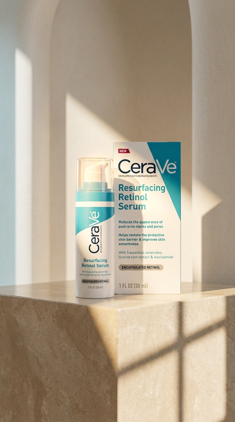 CeraVe Resurfacing Retinol Serum 30ml – Encapsulated Retinol with Ceramides & Niacinamide