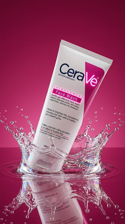 CeraVe Skin Glowing Face Wash 200ml – Gentle Daily Cleanser for Fresh & Radiant Looking Skin