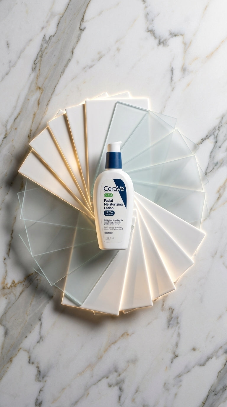 CeraVe PM Facial Moisturizing Lotion Ultra Lightweight 89ml – With Ceramides, Niacinamide & Hyaluronic Acid