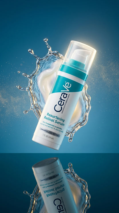 CeraVe Resurfacing Retinol Serum 30ml – Encapsulated Retinol with Ceramides & Niacinamide