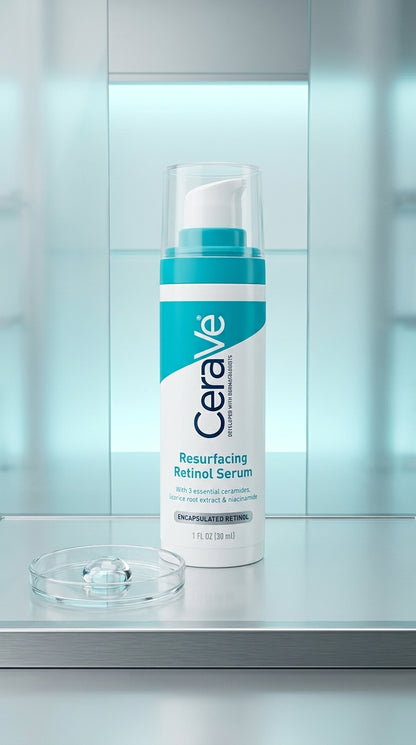 CeraVe Resurfacing Retinol Serum 30ml – Encapsulated Retinol with Ceramides & Niacinamide