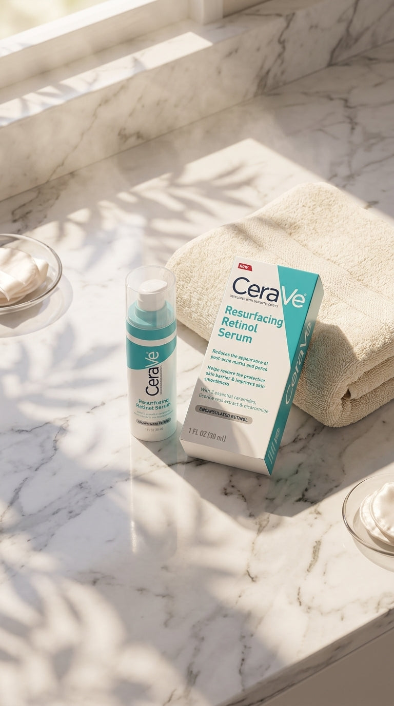 CeraVe Resurfacing Retinol Serum 30ml – Encapsulated Retinol with Ceramides & Niacinamide