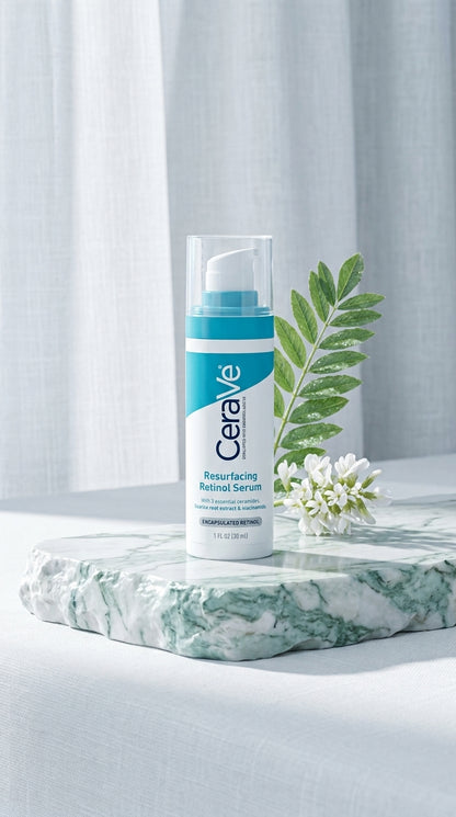 CeraVe Resurfacing Retinol Serum 30ml – Encapsulated Retinol with Ceramides & Niacinamide
