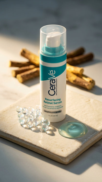 CeraVe Resurfacing Retinol Serum 30ml – Encapsulated Retinol with Ceramides & Niacinamide