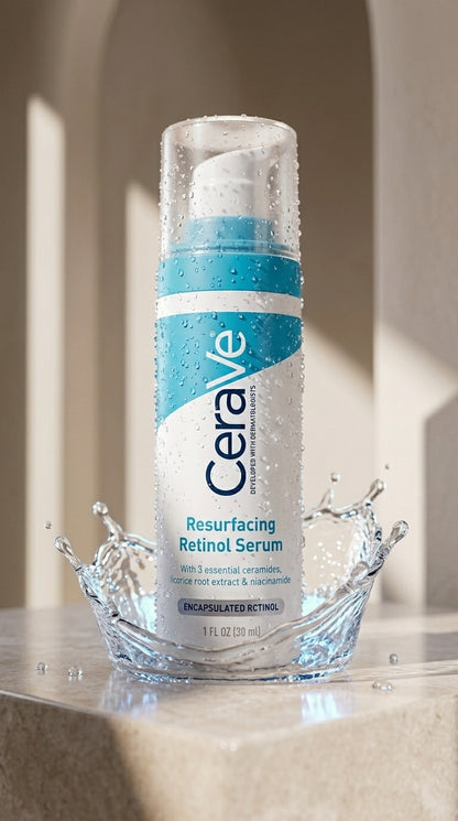 CeraVe Resurfacing Retinol Serum 30ml – Encapsulated Retinol with Ceramides & Niacinamide