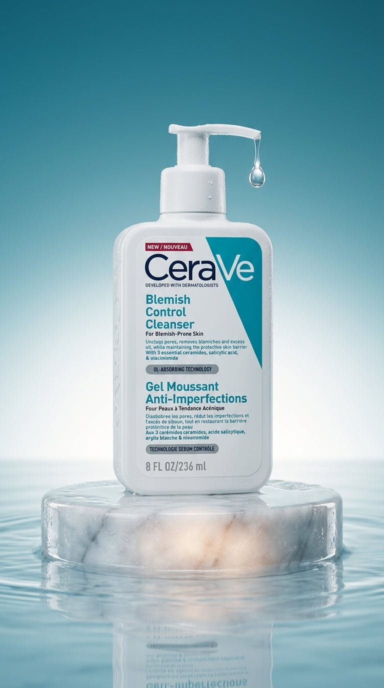 CeraVe Blemish Control Cleanser 236ml – Salicylic Acid Face Wash for Blemish-Prone Skin