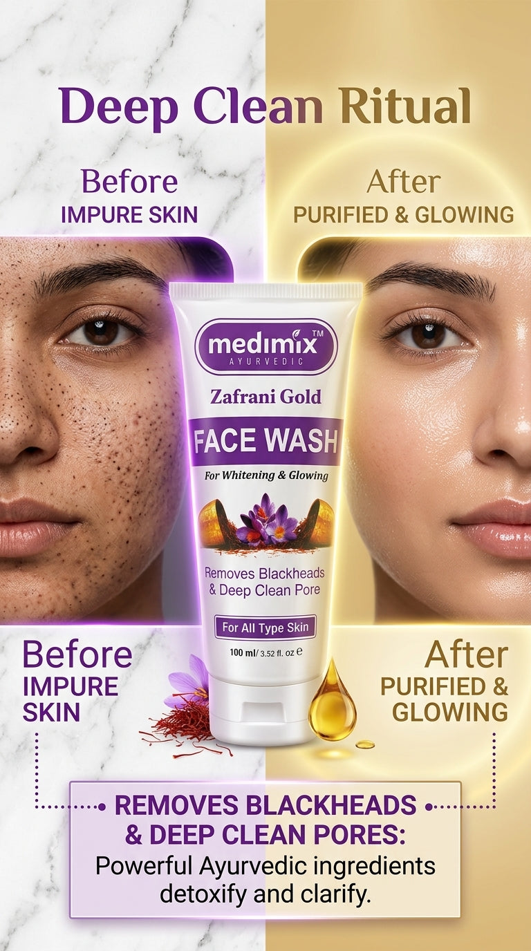 Medimix Zafrani Gold Face Wash for All Skin Types | 100ml