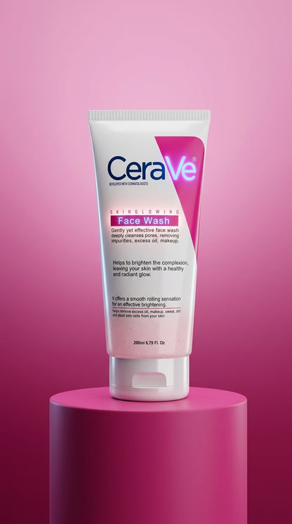 CeraVe Skin Glowing Face Wash 200ml – Gentle Daily Cleanser for Fresh & Radiant Looking Skin