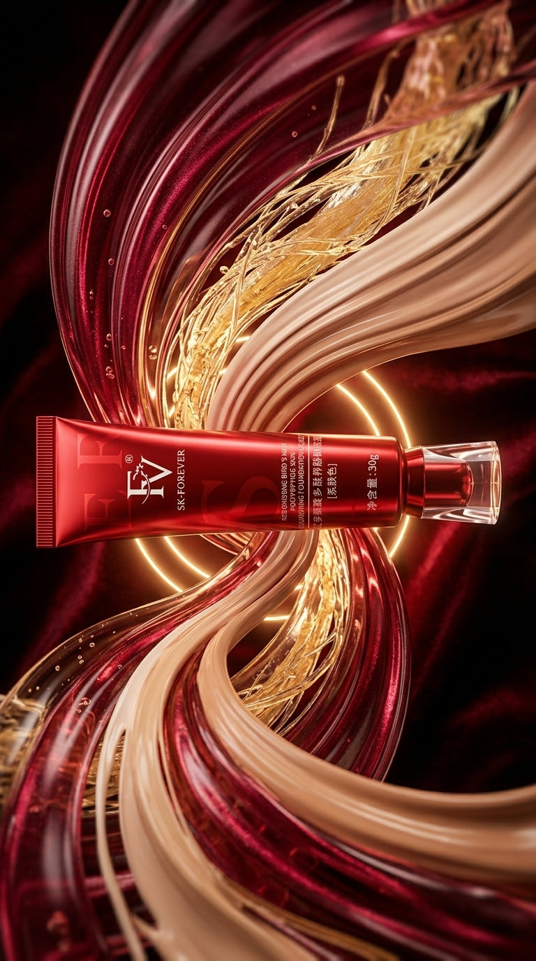 SK-FOREVER Red Ginseng Bird’s Nest Polypeptide Skin Nourishing Liquid Foundation 30g – Natural Finish