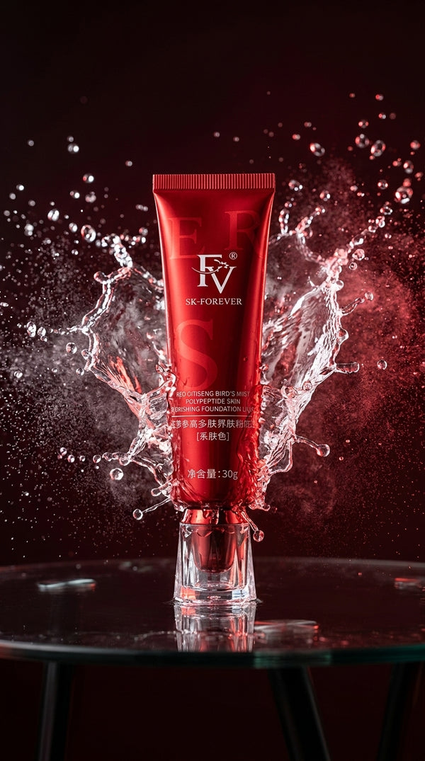 SK-FOREVER Red Ginseng Bird’s Nest Polypeptide Skin Nourishing Liquid Foundation 30g – Natural Finish