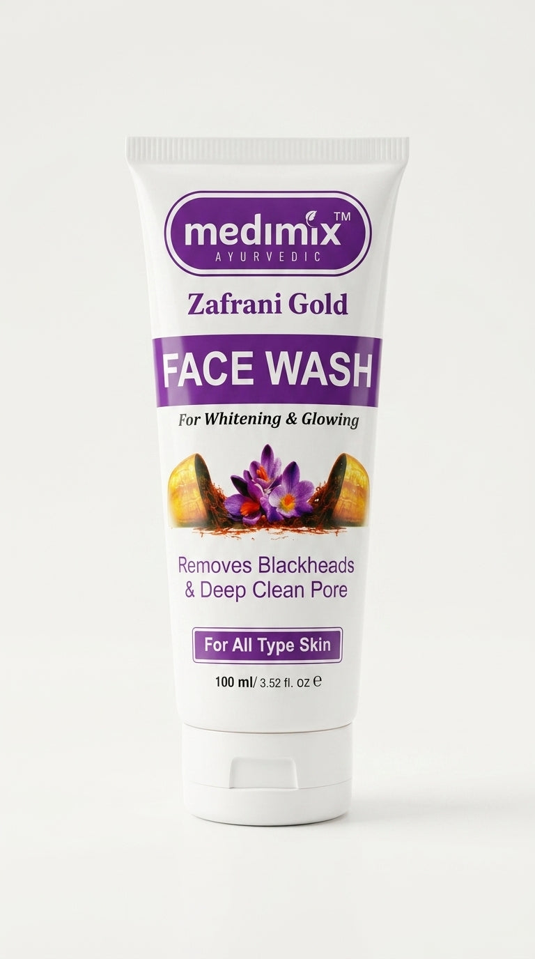 Medimix Zafrani Gold Face Wash for All Skin Types | 100ml