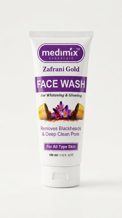 Medimix Zafrani Gold Face Wash for All Skin Types | 100ml